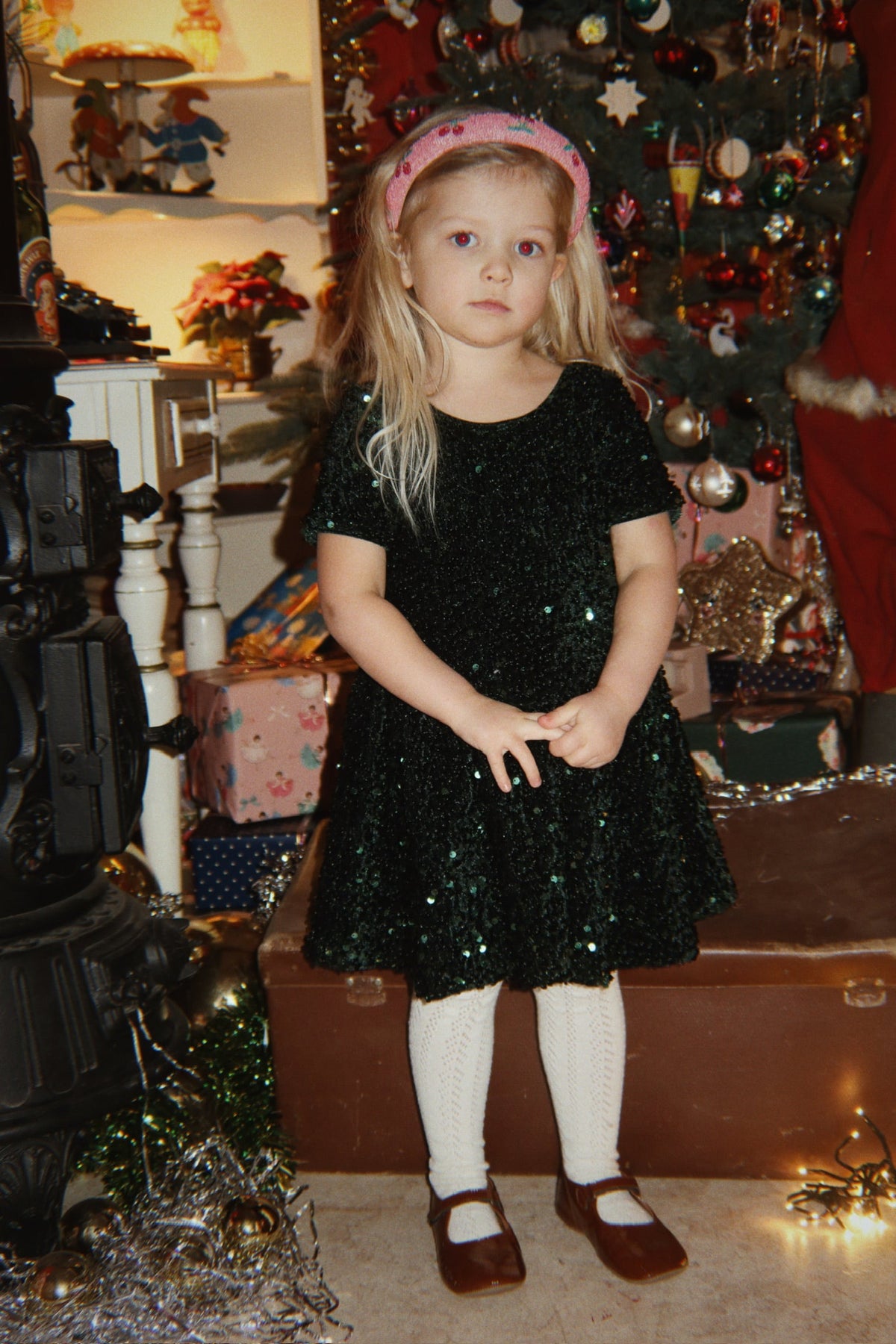 Konges Sløjd Tamira Ballerina Dress in Scarab, worn