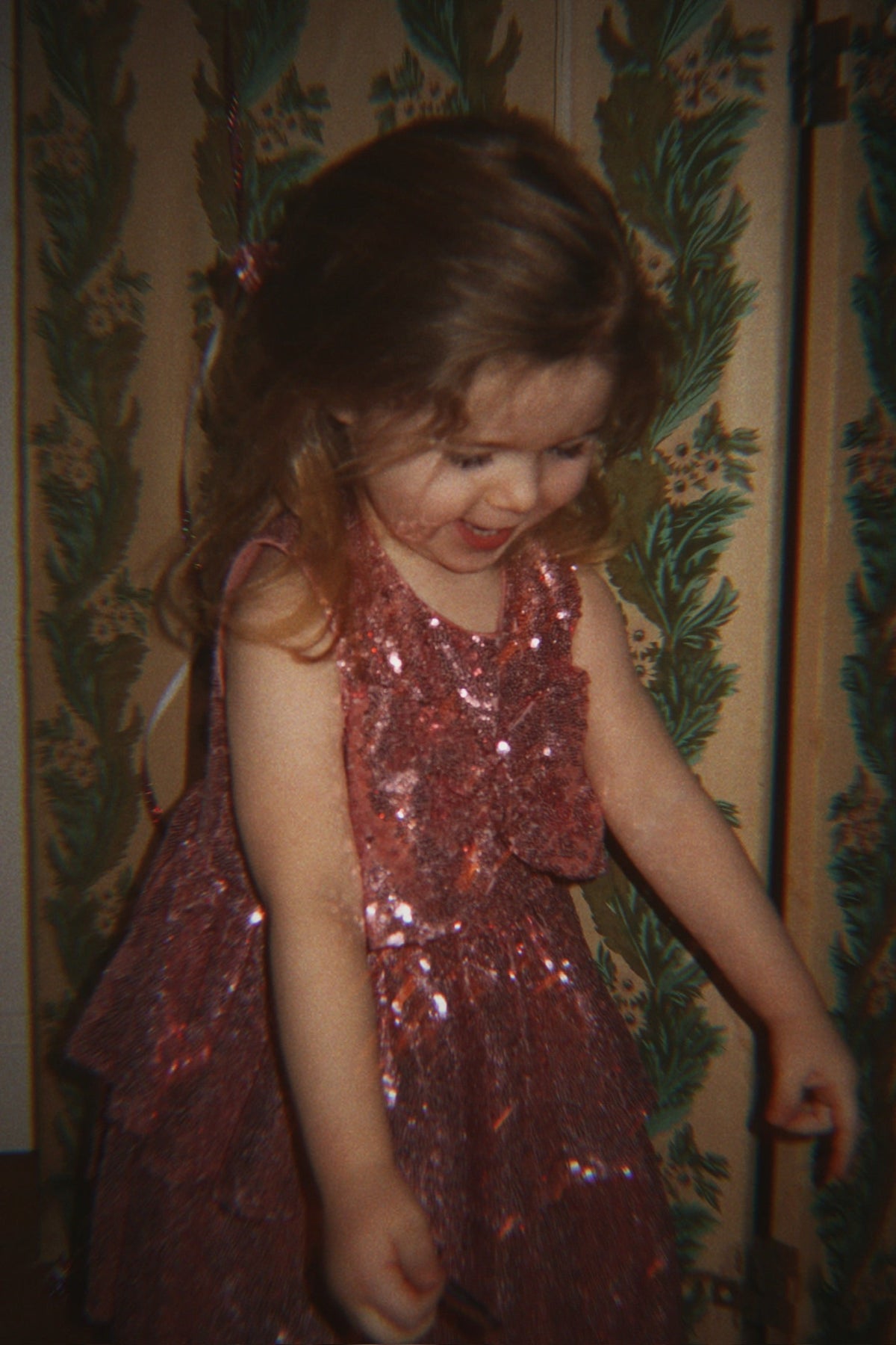 Konges Sløjd Tindra Dress in Mellow Rose, worn