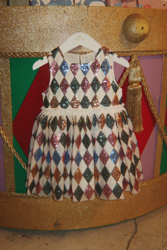 Yvonne Harlekin Dress – Harlekin Sequin – Konges Sløjd