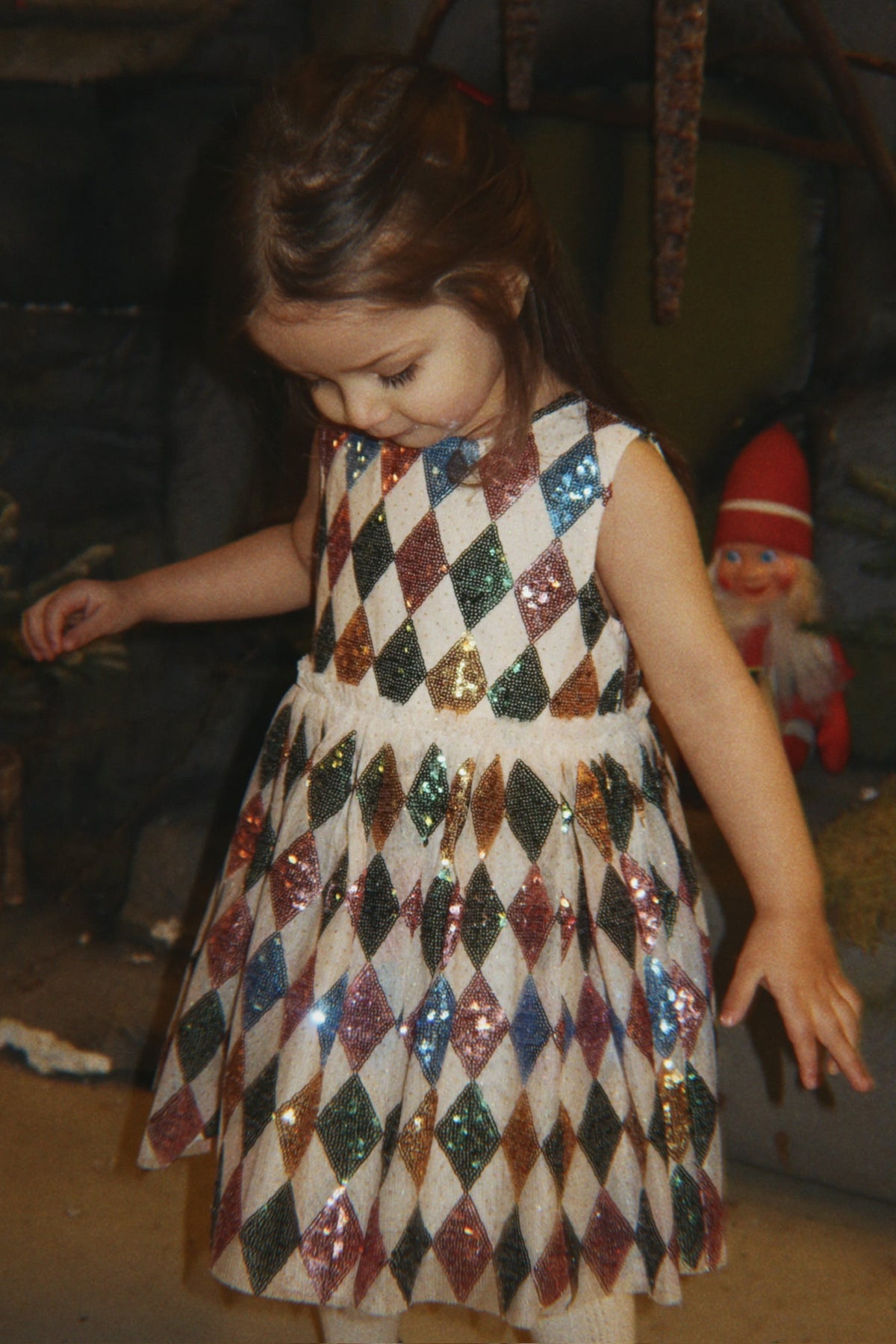 Yvonne Harlekin Dress – Harlekin Sequin – Konges Sløjd