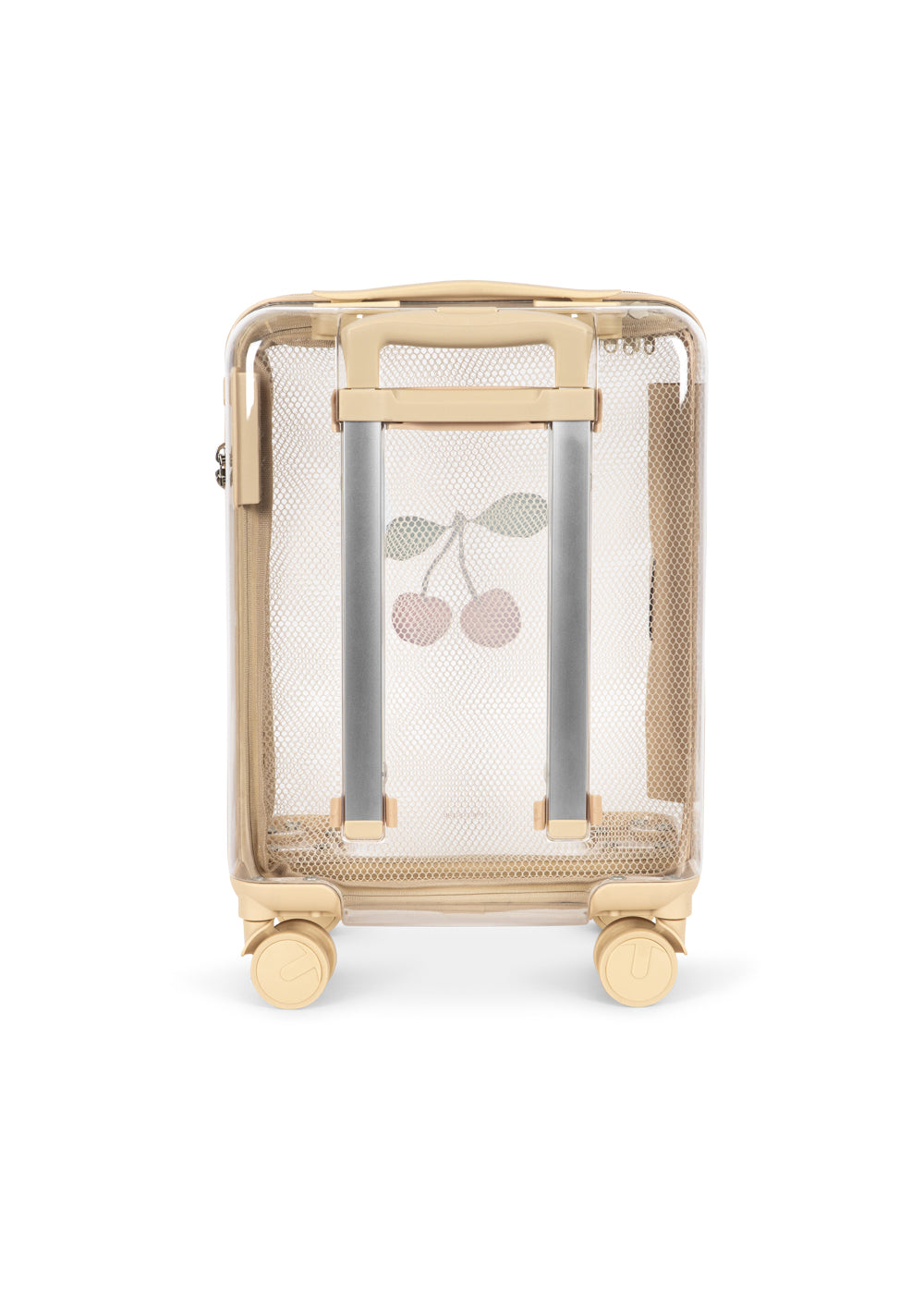Transparent Travel Suitcase - Cherry Transparent