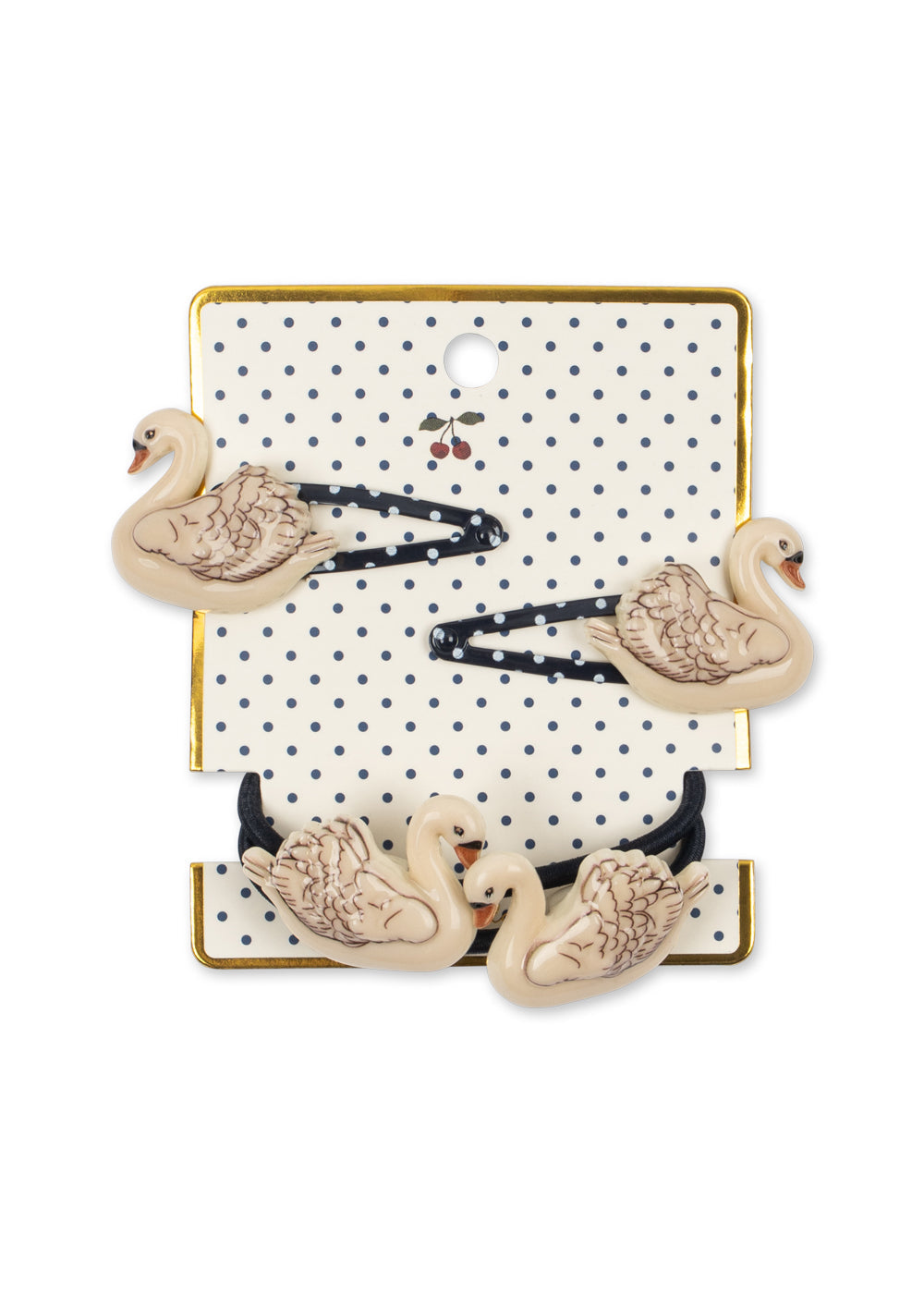 4 Pack Swan Hair Clip and Elastic – Konges Sløjd
