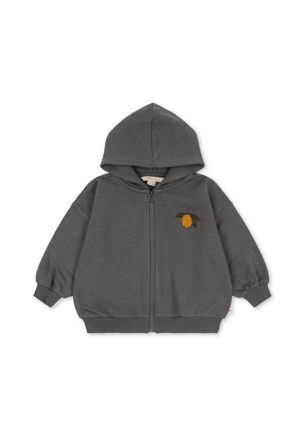 Lou Sweat Zip Hood GOTS - Magnet – Konges Sløjd