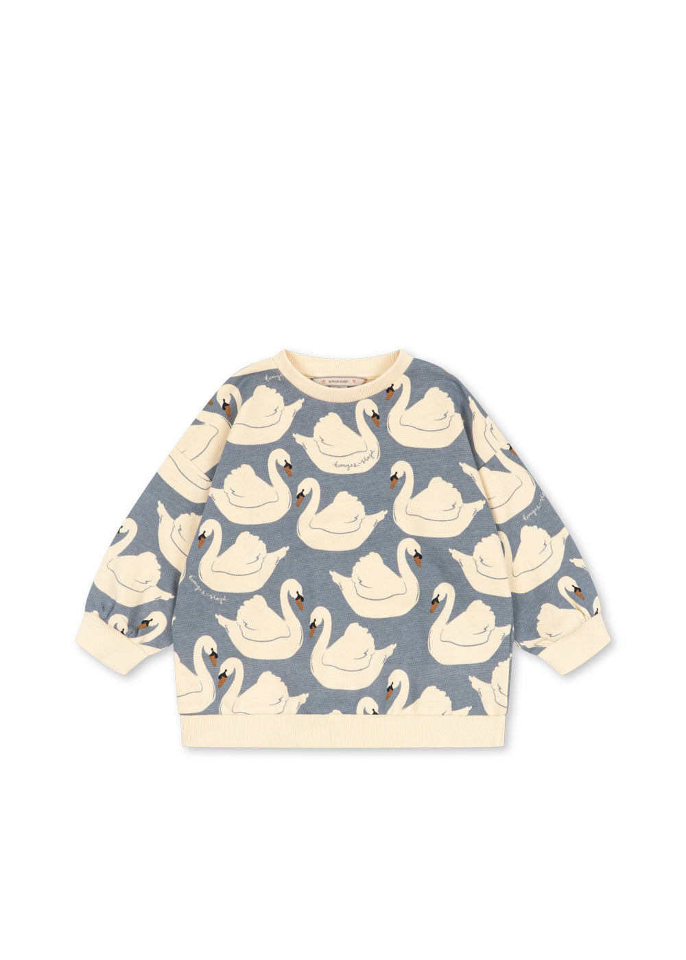 Loupy Print Sweat Shirt GOTS - Swan – Konges Sløjd