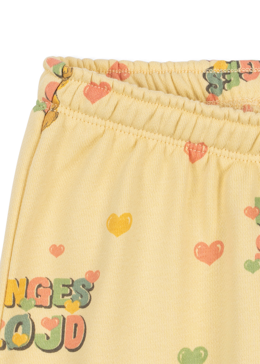 Konges Sløjd Spotty Sweat Pants Teddy Bear — back view showing seam detail