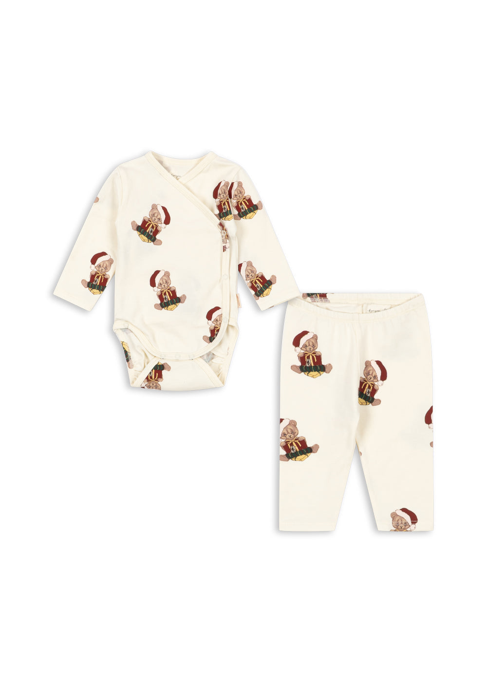 Konges Sløjd Basic Newborn Set GOTS in Teddy Bear, packshot 1