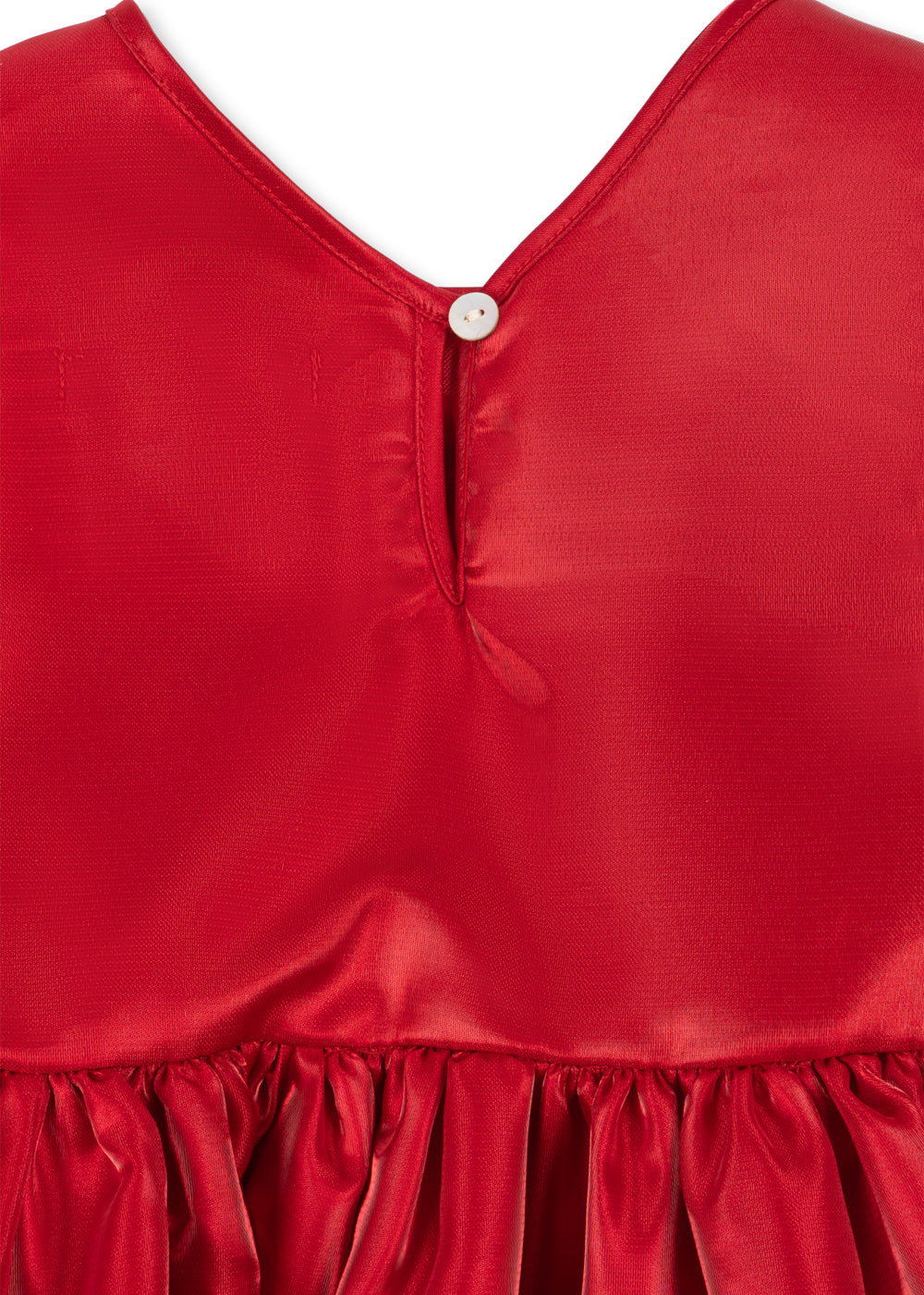 Konges Sløjd Bellis Dress in Barbados Cherry, fabric detail