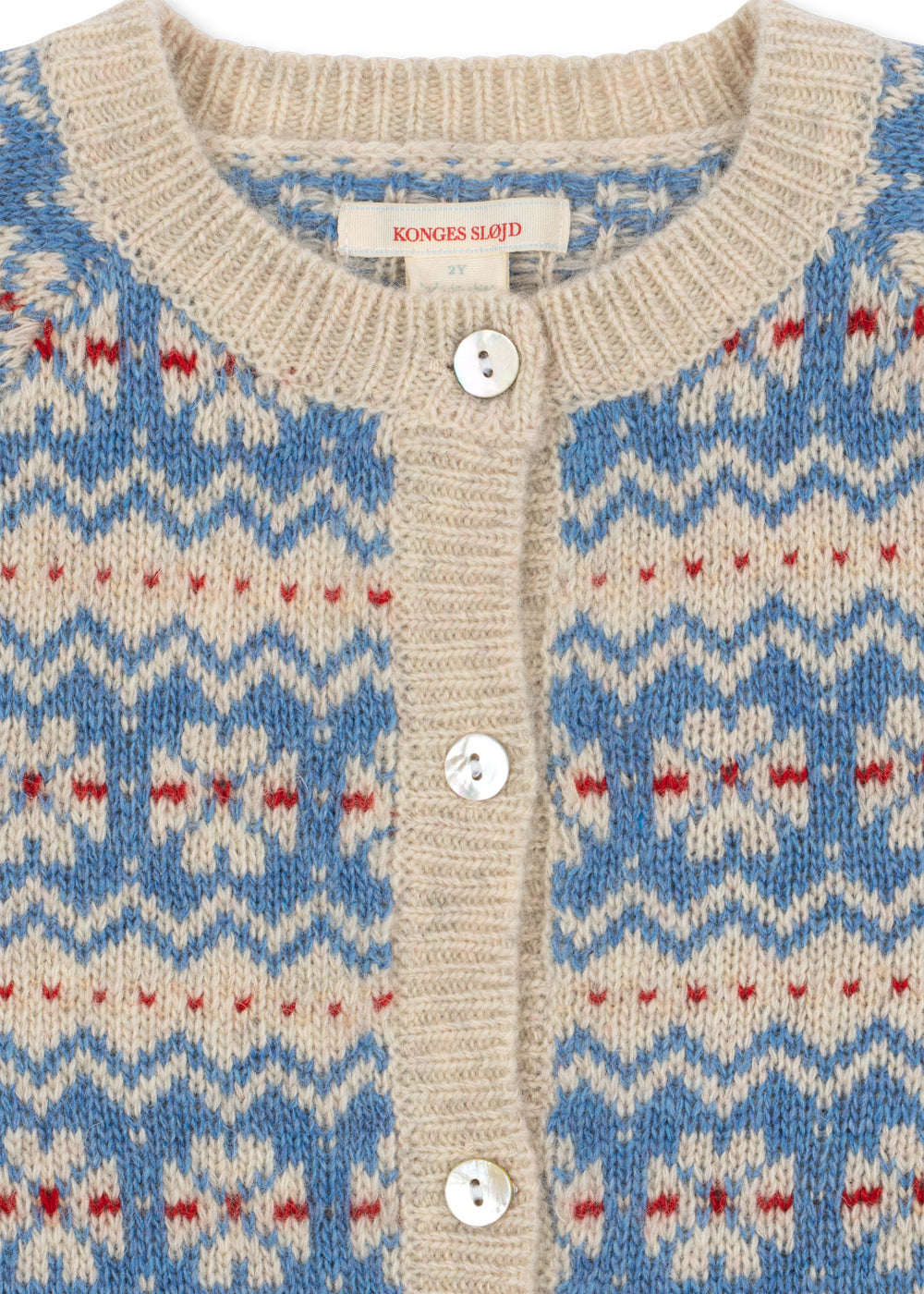Konges Sløjd Billi Knit Cardigan in Blue Multi, product view 4
