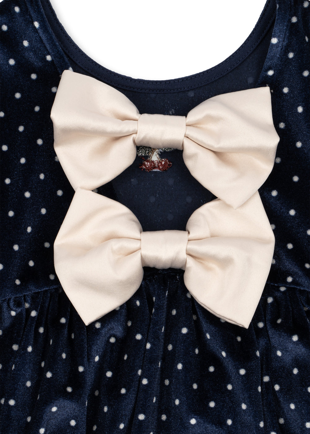 Konges Sløjd Ditzy Dress in Ditzy Dot, velvet dot detail