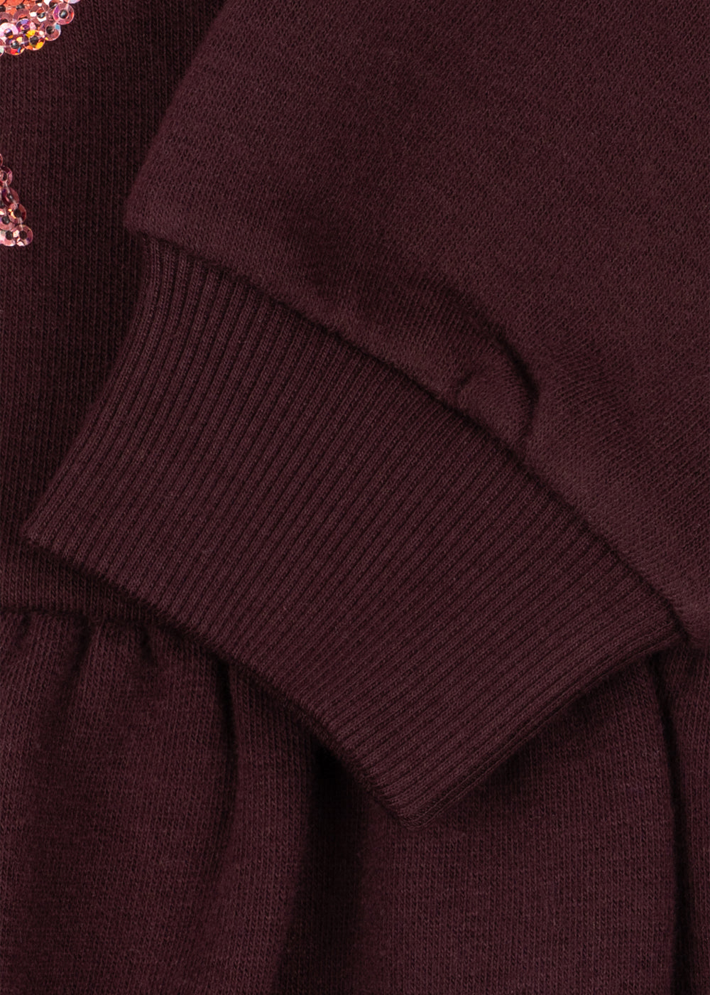 Konges Sløjd Lou Bow Sweat Dress GOTS in Decadent Chocolate, image 5 of 5
