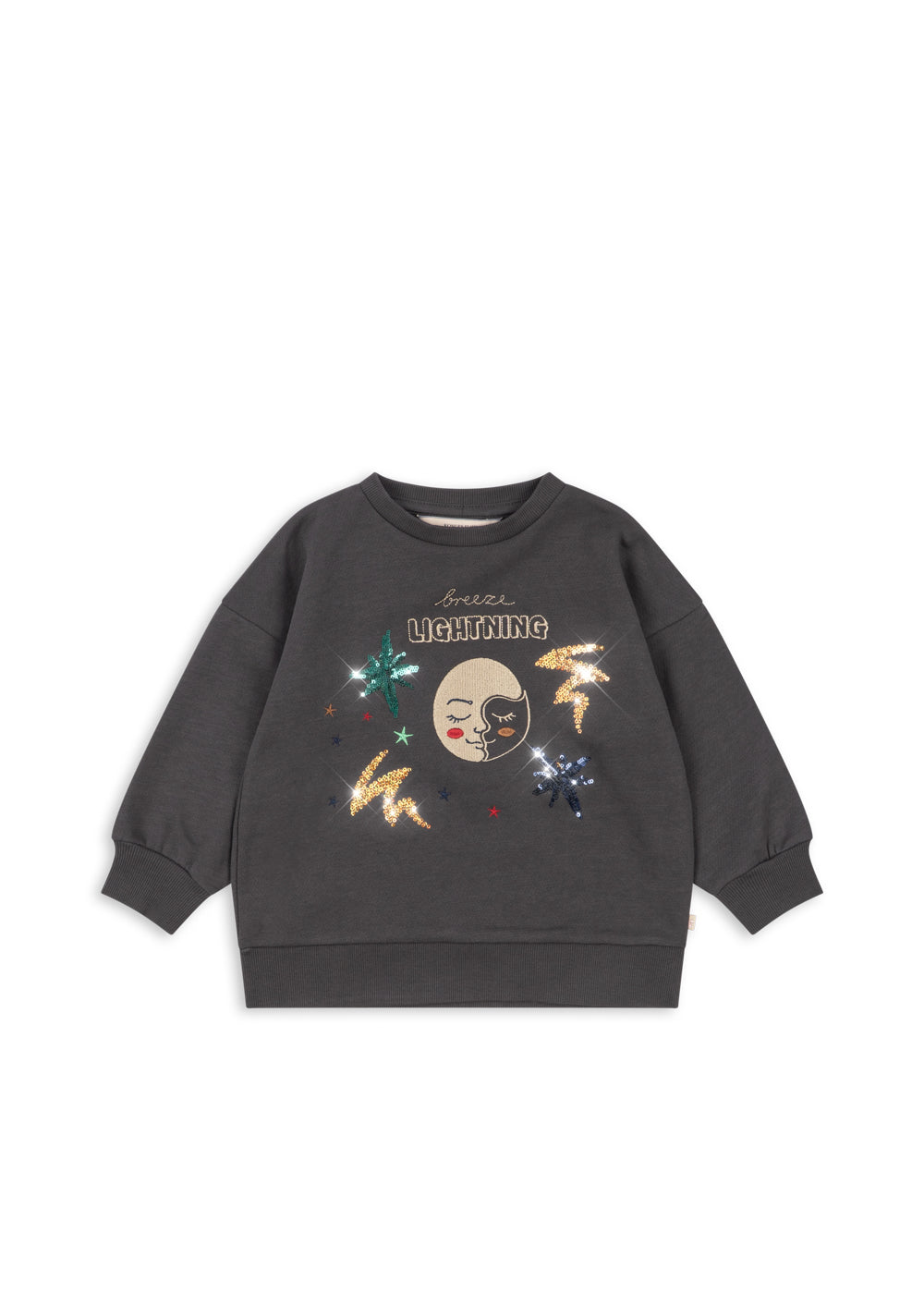 Konges Sløjd Lou Sweat Shirt GOTS in Magnet, packshot 1