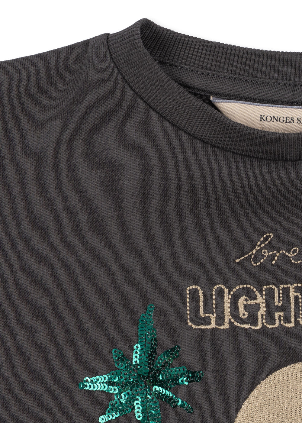 Konges Sløjd Lou Sweat Shirt GOTS in Magnet, packshot 3 detail