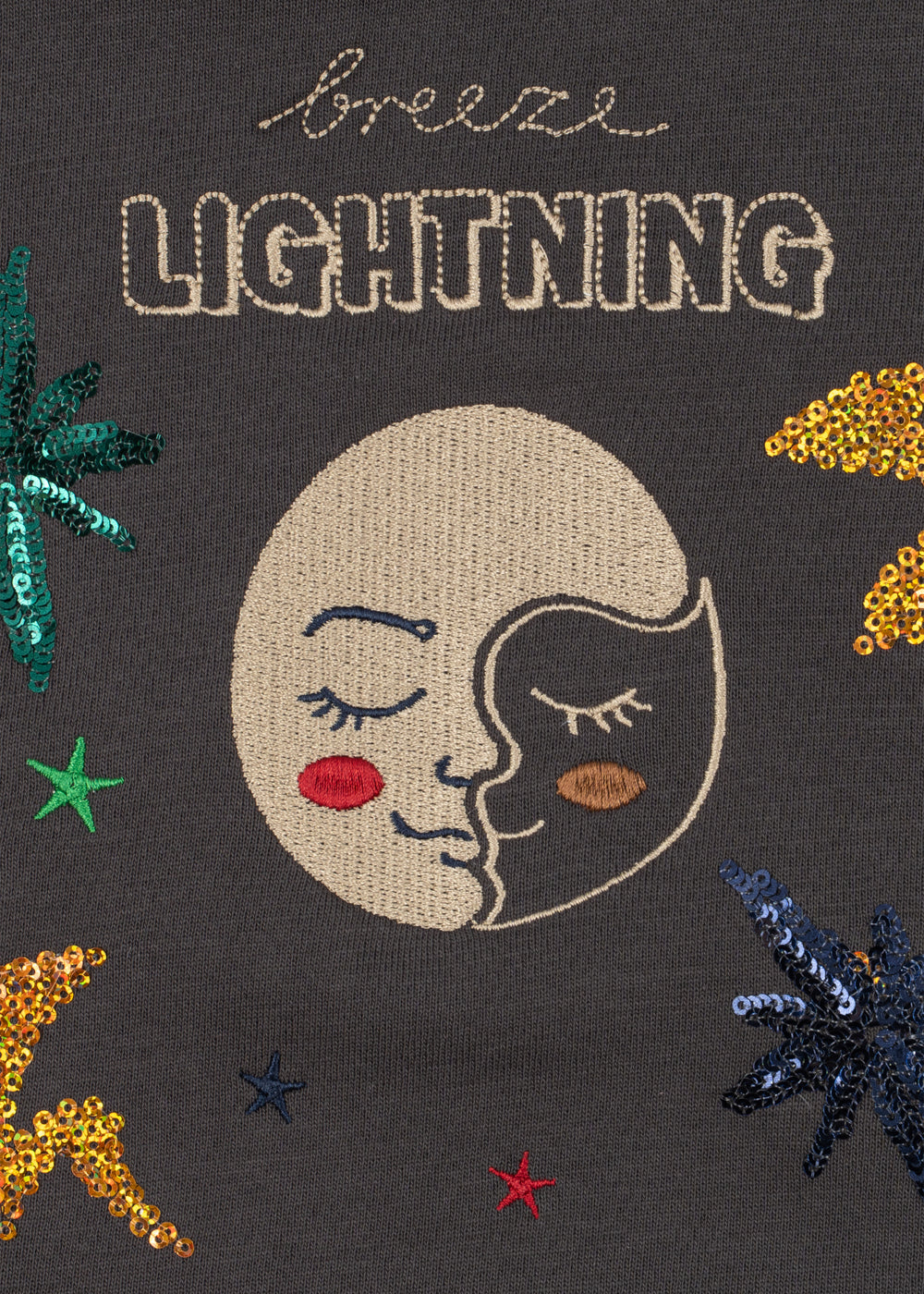 Konges Sløjd Lou Sweat Shirt GOTS in Magnet, packshot 4 detail