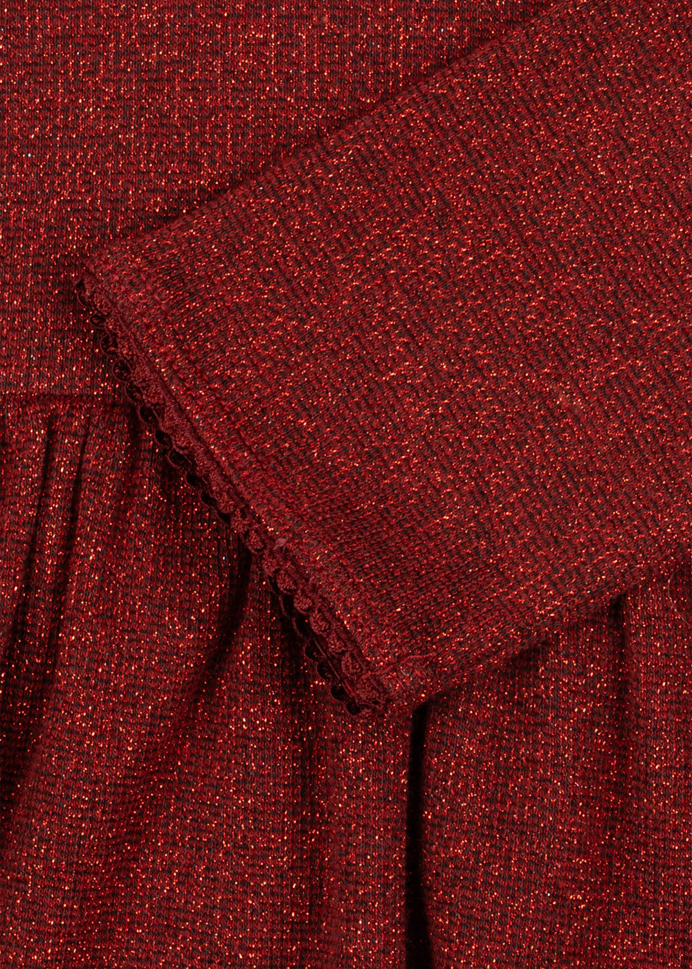 Konges Sløjd Roli Dress in Red Dahlia, detail