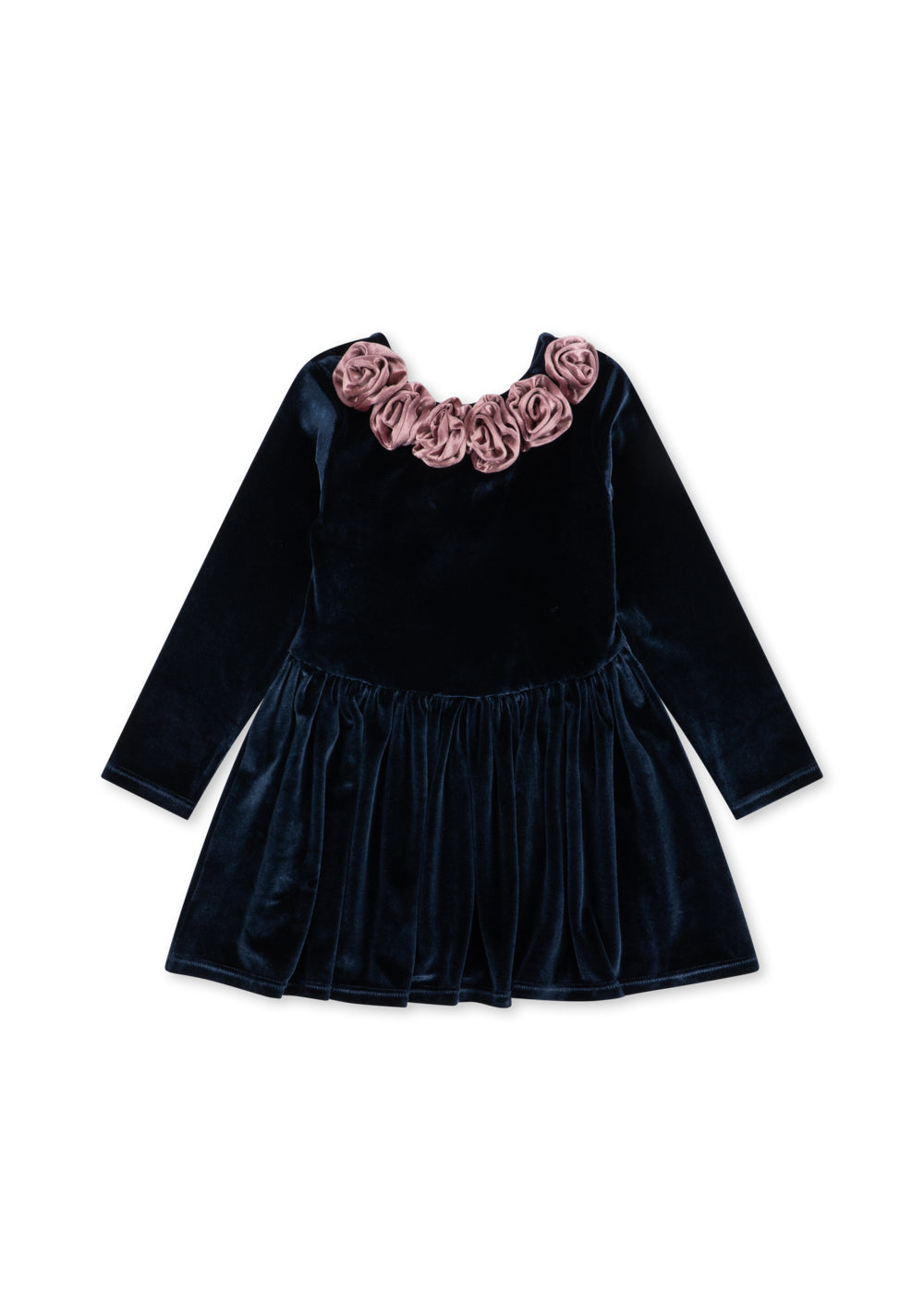 Konges Sløjd Rosetta Dress GRS in Navy, front view