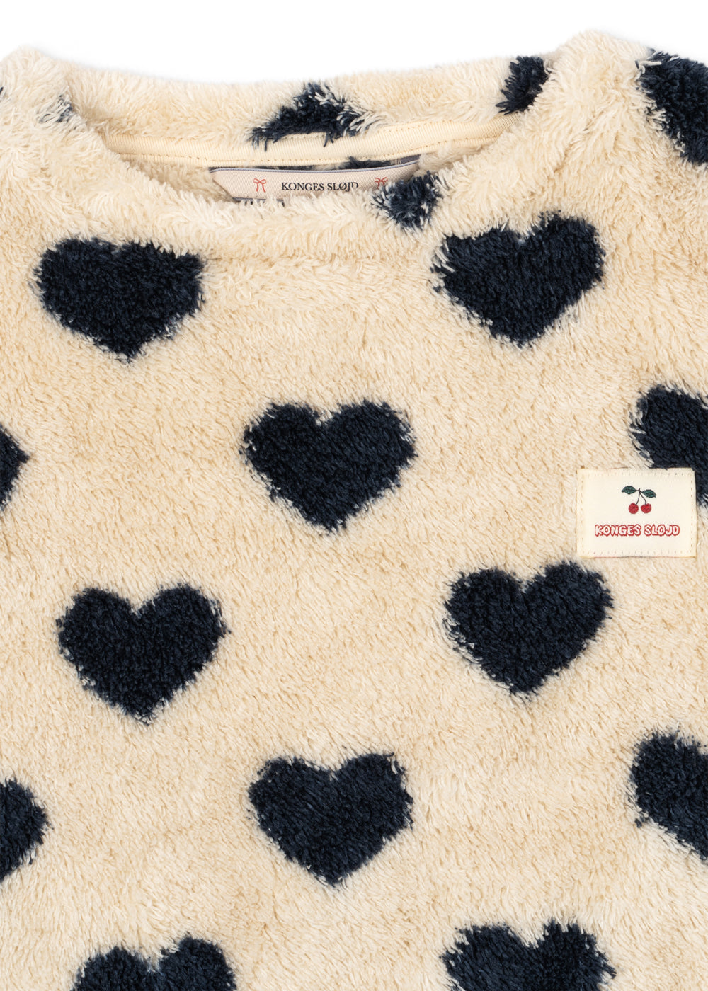 Konges Sløjd Cozy Sweat Shirt GRS in Bon Coeur Eclipse, packshot 3 detail