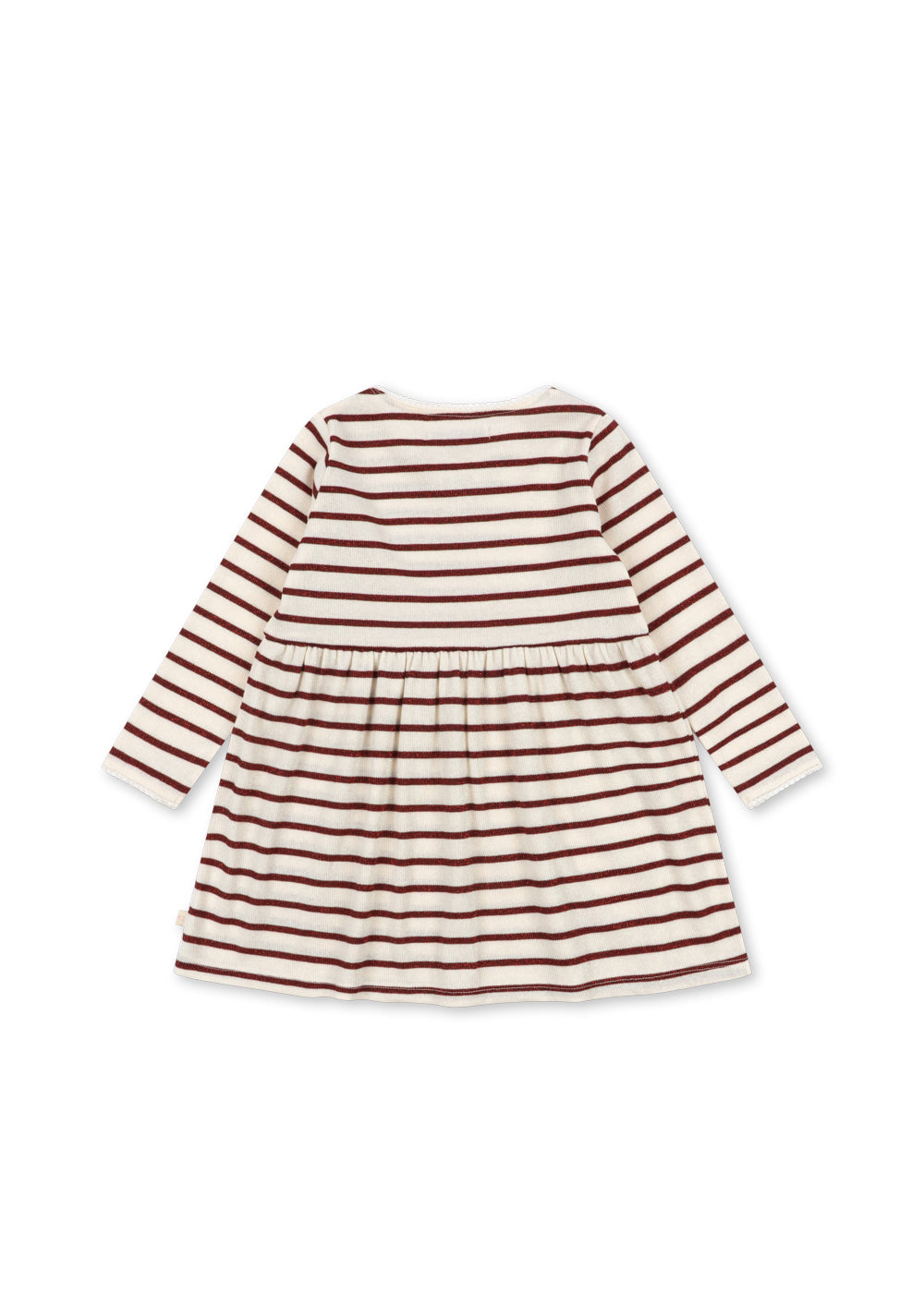 Konges Sløjd Roli Stripe Dress in Creamy Stripe, back view
