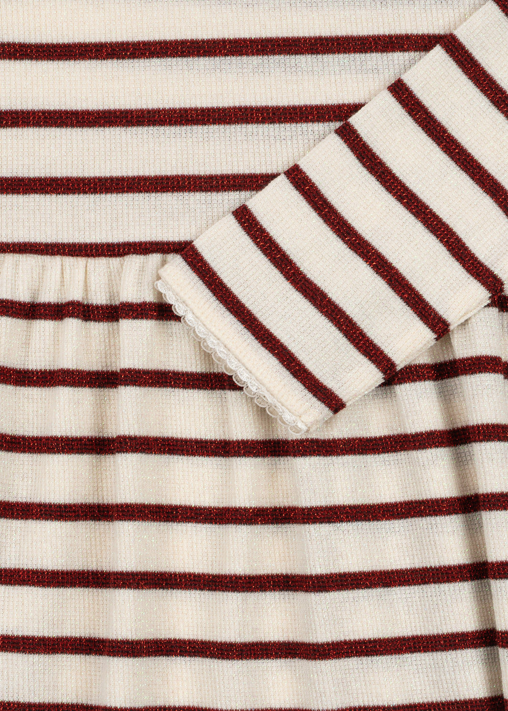Konges Sløjd Roli Stripe Dress in Creamy Stripe, detail