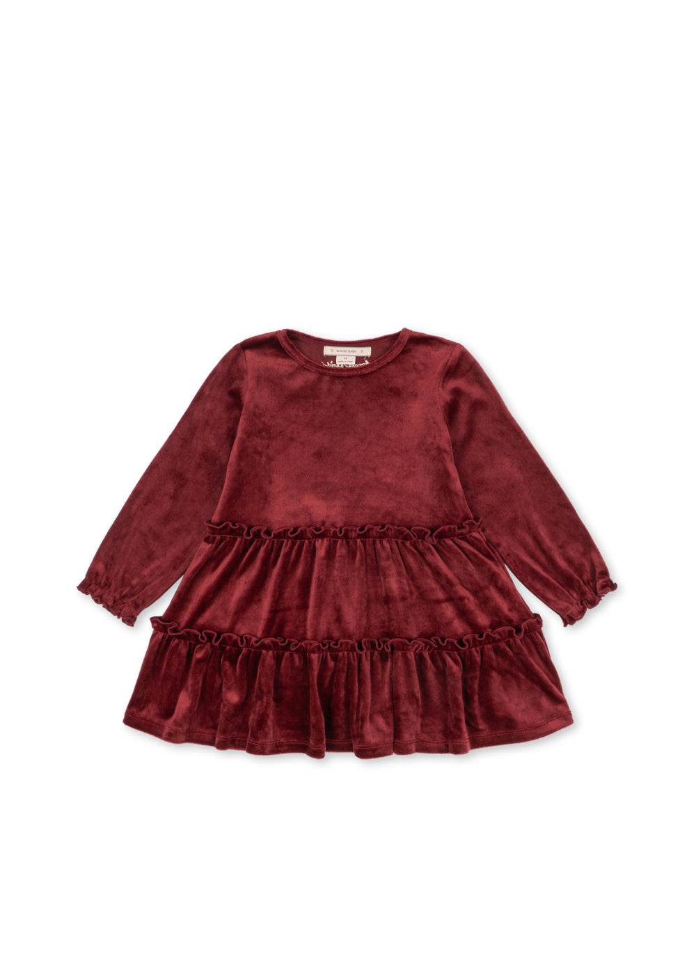 Konges Sløjd Jingle Dress GRS in Red Dahlia, front view