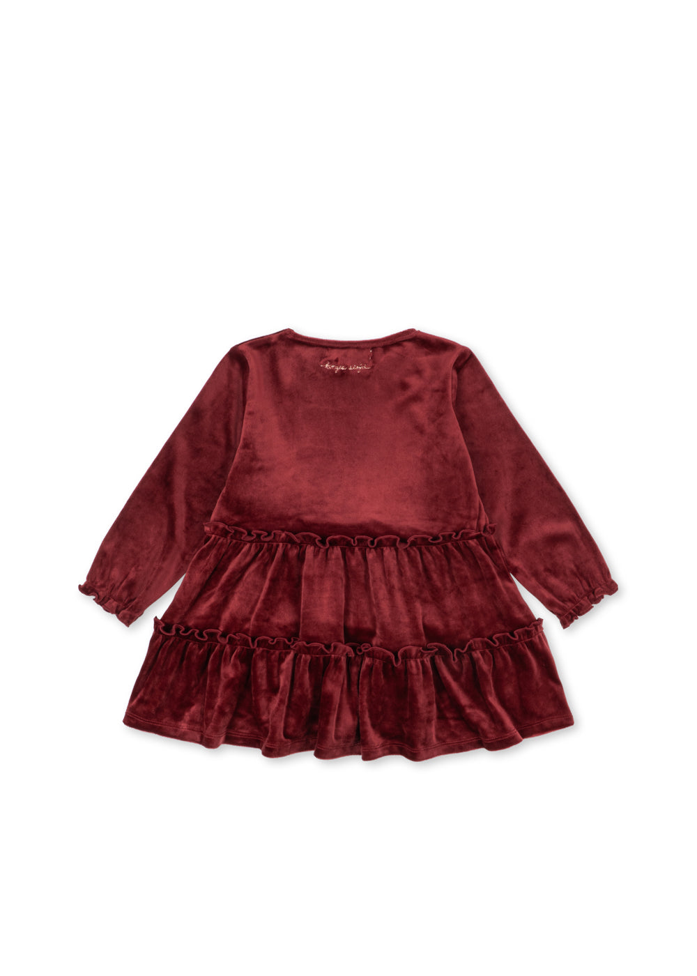 Konges Sløjd Jingle Dress in Red Dahlia, back view