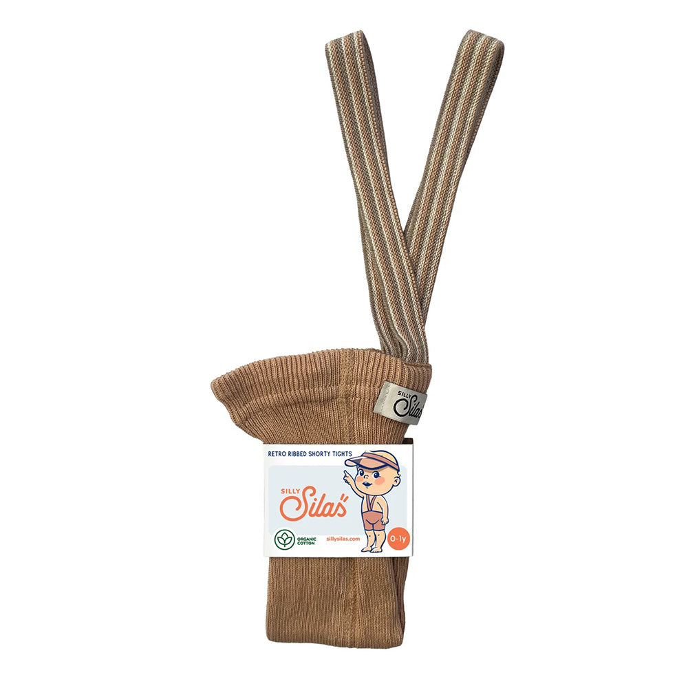 Silly Silas Shorty Light Brown Striped
