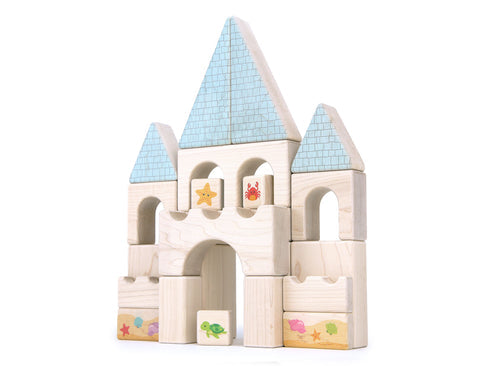 LIMITED! Sandcastle 22 pc. Maple Building Block Set – Everwood Friends