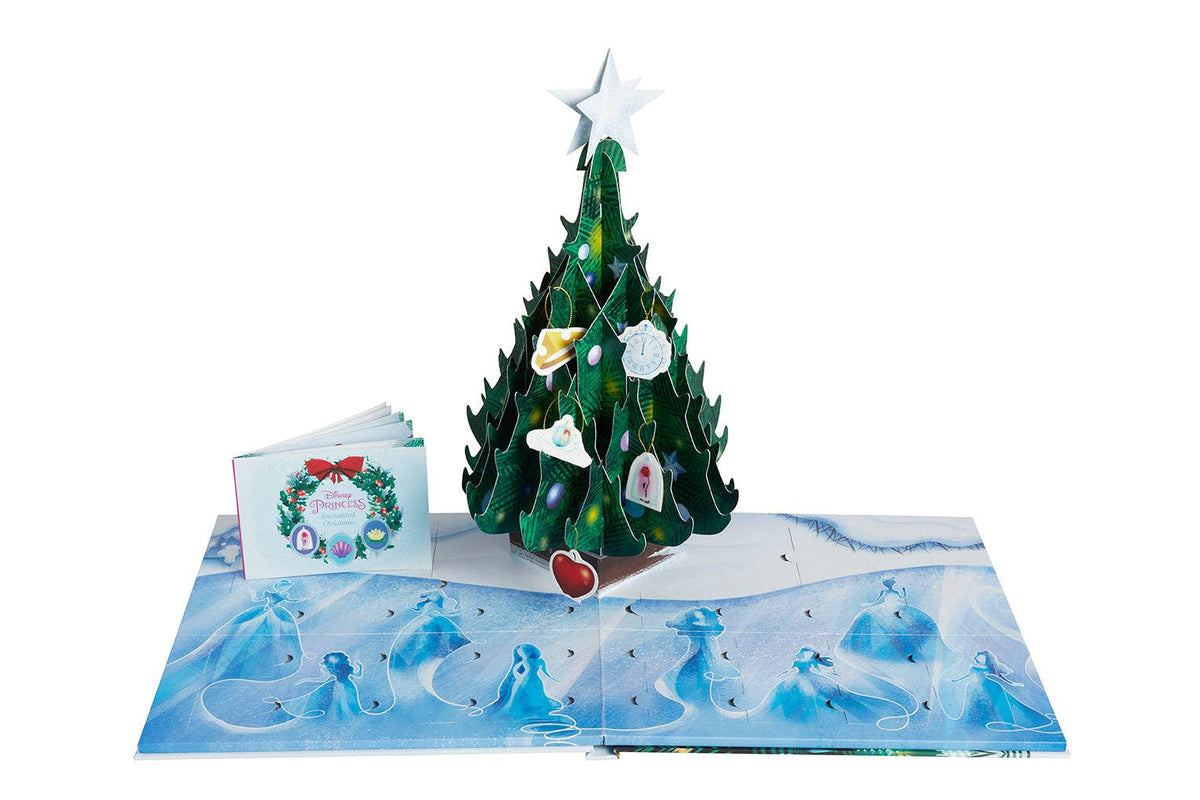 Insight Editions Disney Princess Enchanted Christmas pop-up advent calendar with Christmas tree and ornaments (image 2)