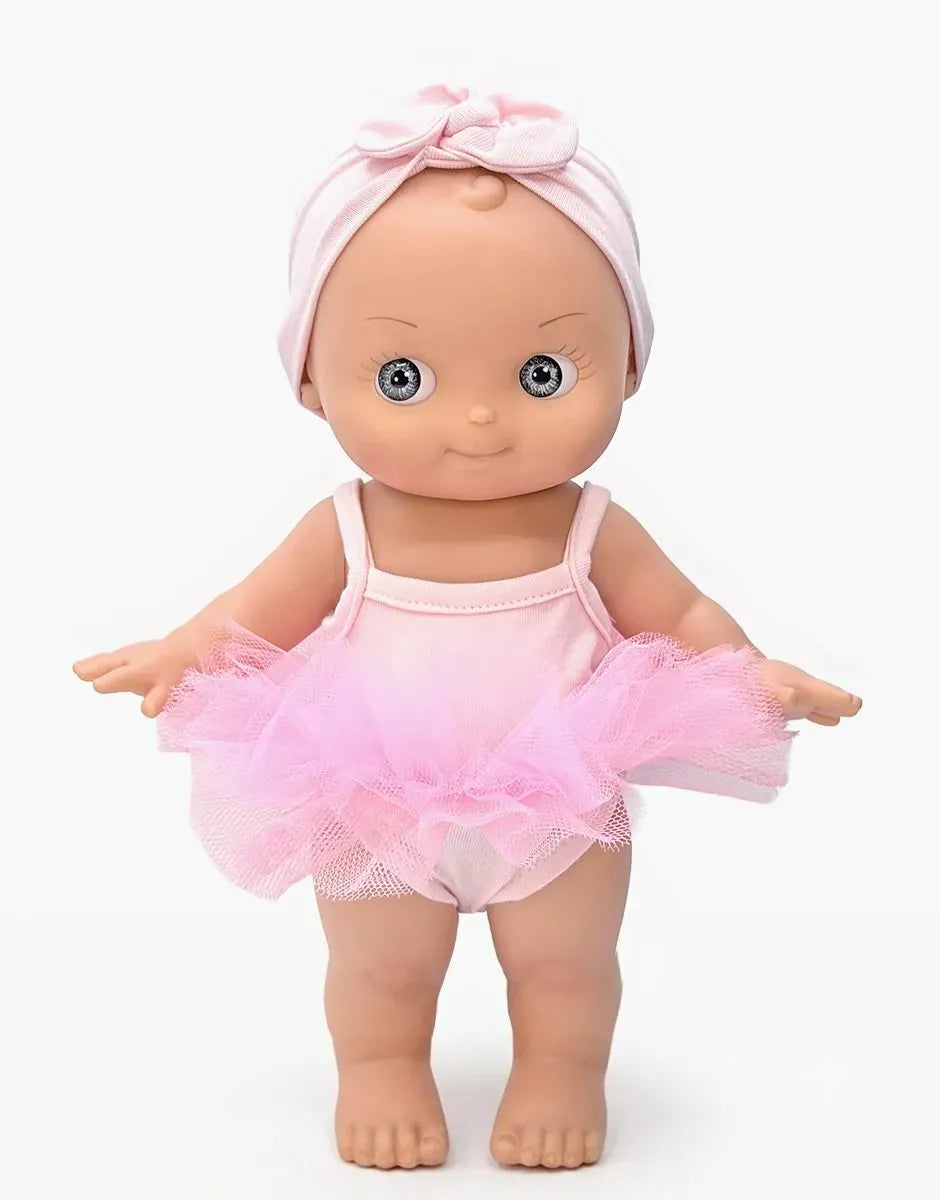 Alice Mini Pancha doll in pale pink dancer set by Minikane
