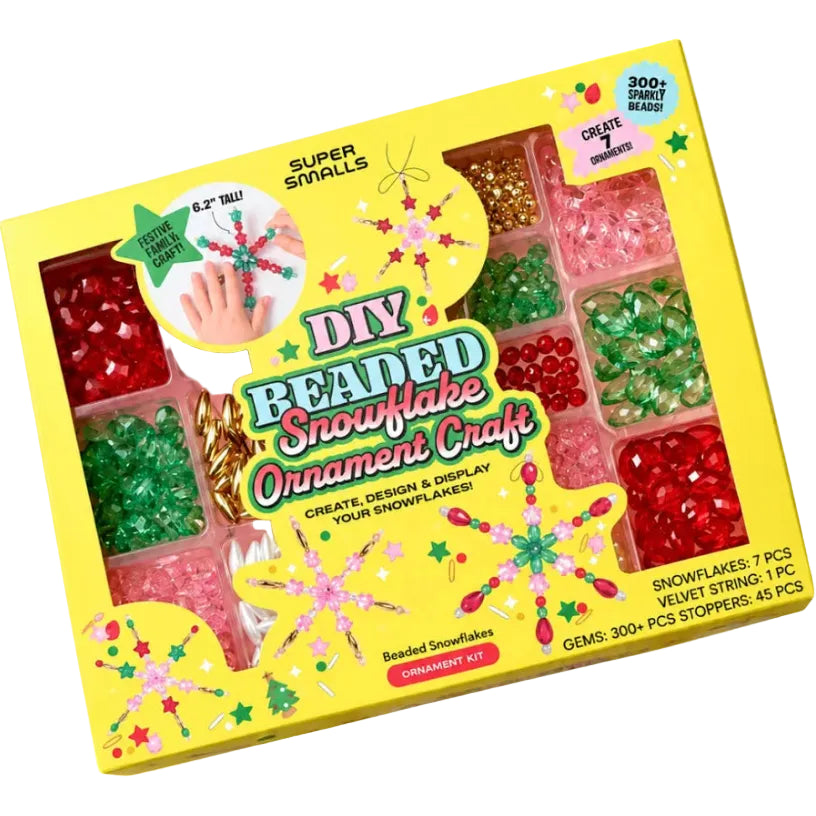 Super Smalls DIY Beaded Snowflake Ornament Craft Kit