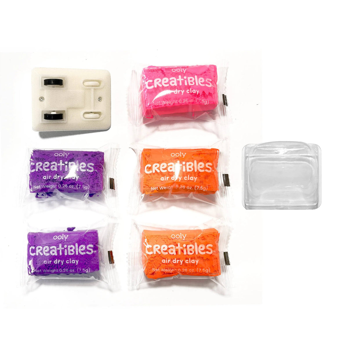 OOLY Creatibles Mini Air Dry Clay Car Kit in Turbo Tabby, cat-themed air dry clay pull-back car kit – image 3 of 7
