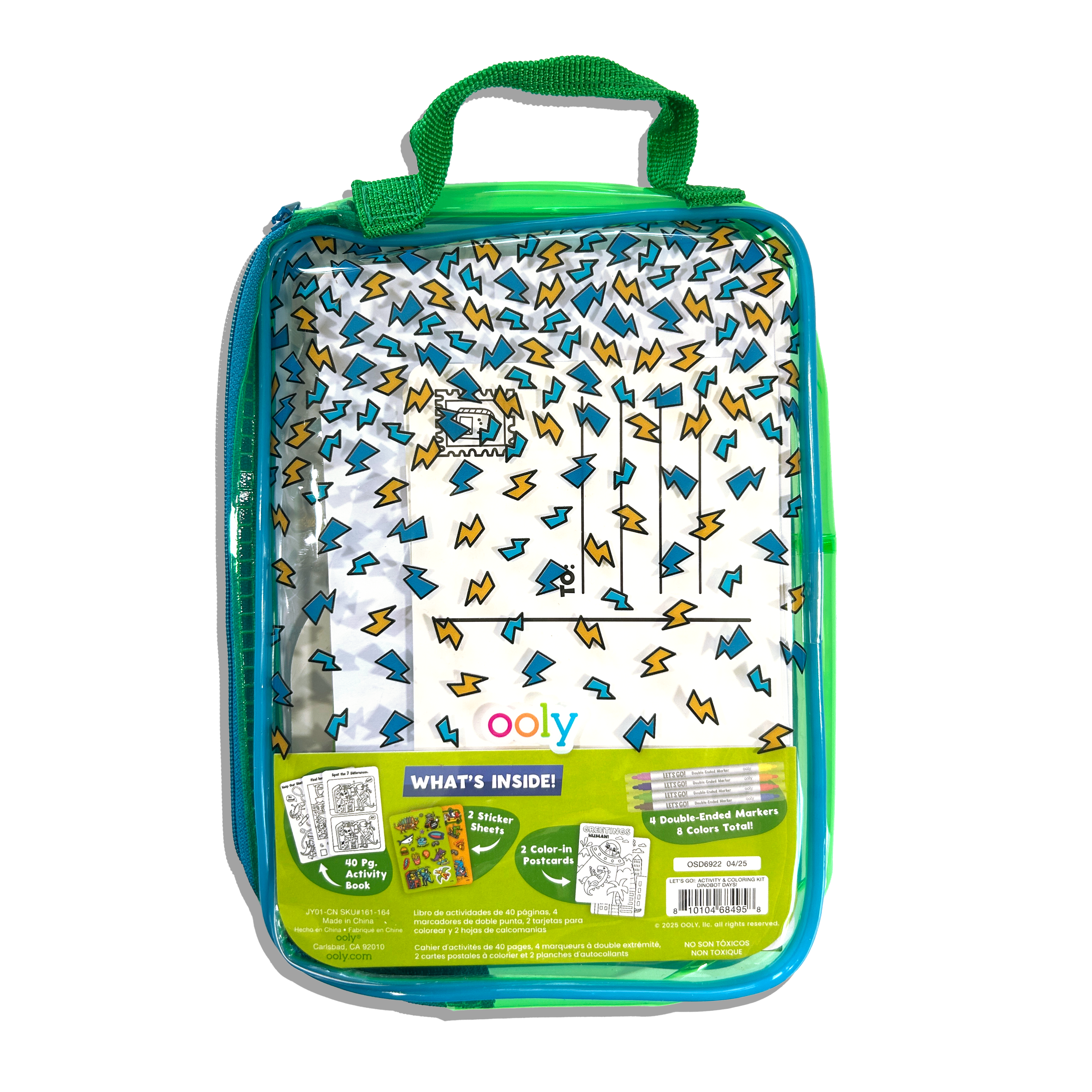 Let's Go! Activity & Coloring Kit - Robo Dinos