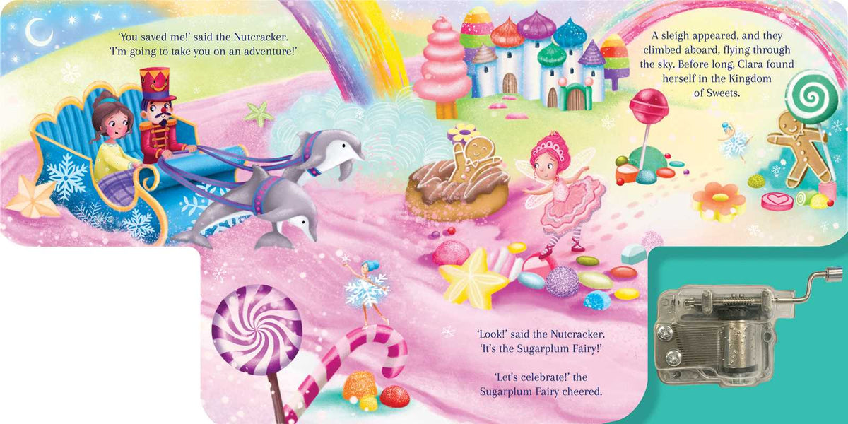 The Nutcracker: A Musical Book wind-up board book, Lake Press, image 3 of 4