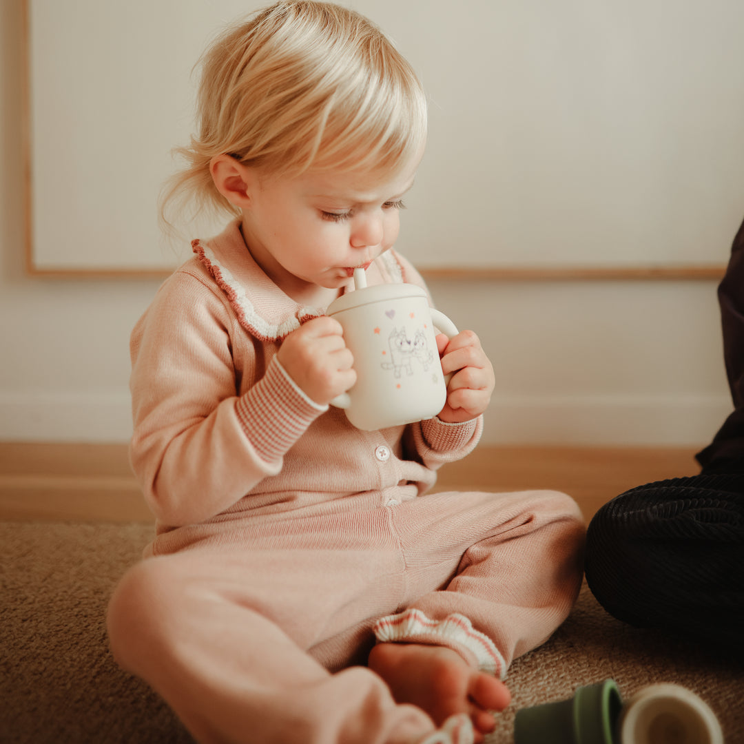 Bluey x Mushie Silicone Training Cup + Straw – Mushie (image 5)