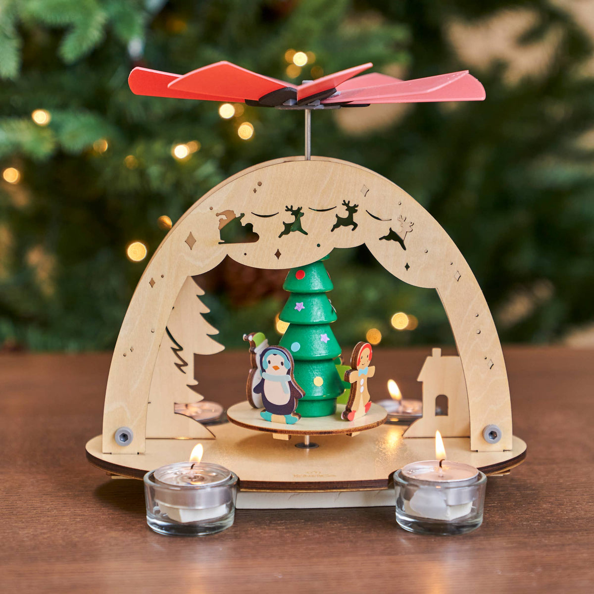 KiwiCo Christmas Candle Carousel Science Kit, view 3