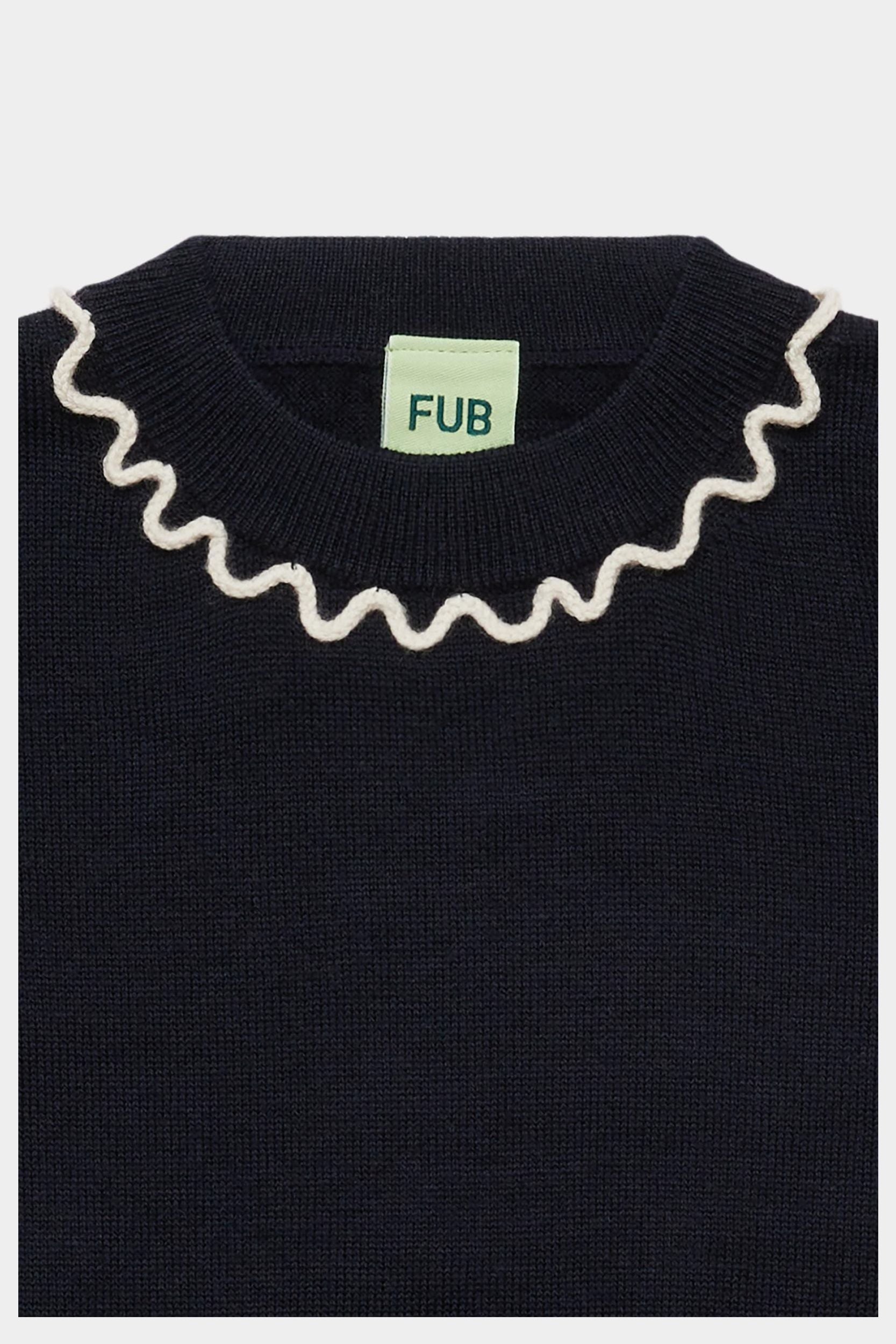 Frill Jumper - Dark Navy detail