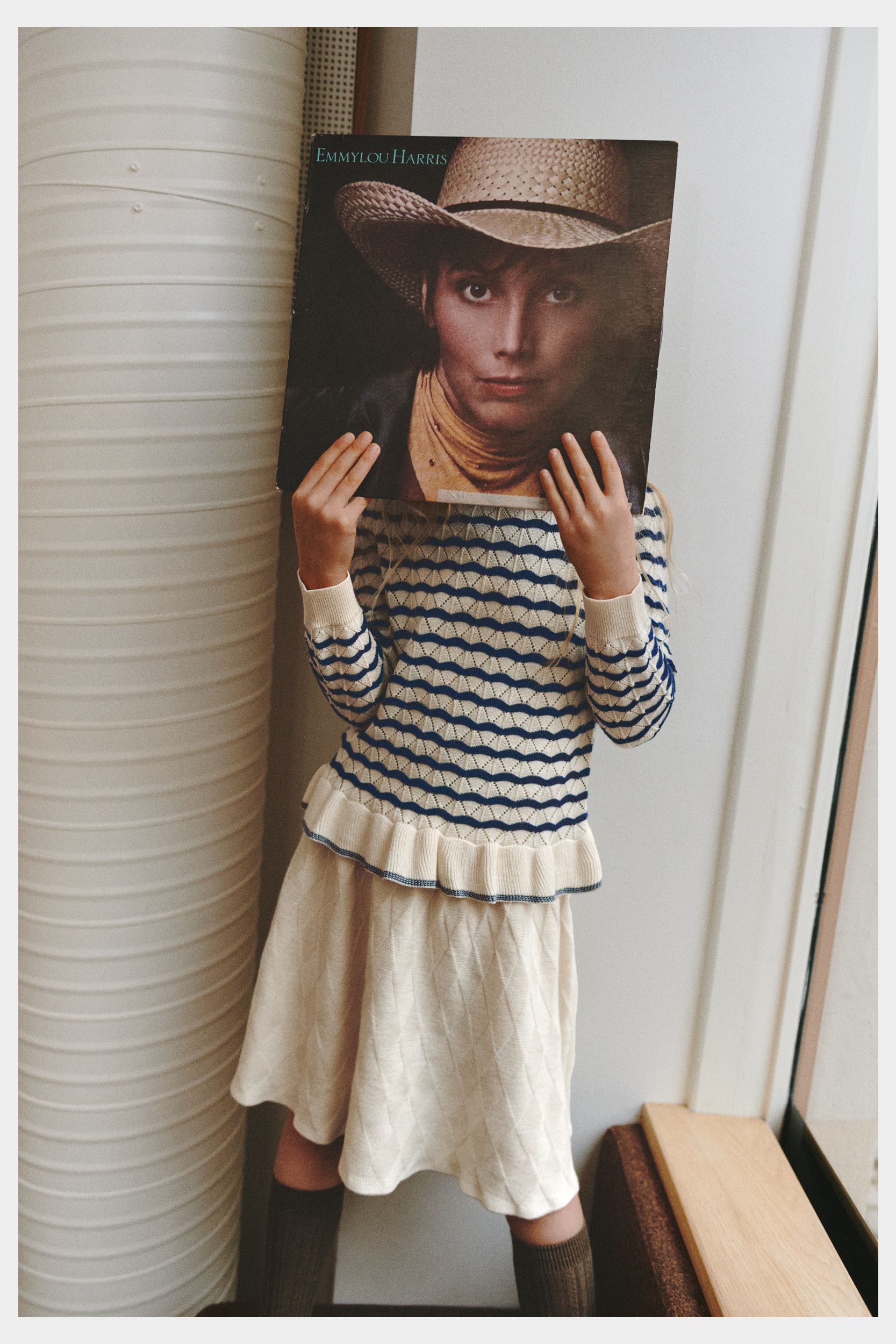 Harlekin Skirt - Ecru worn