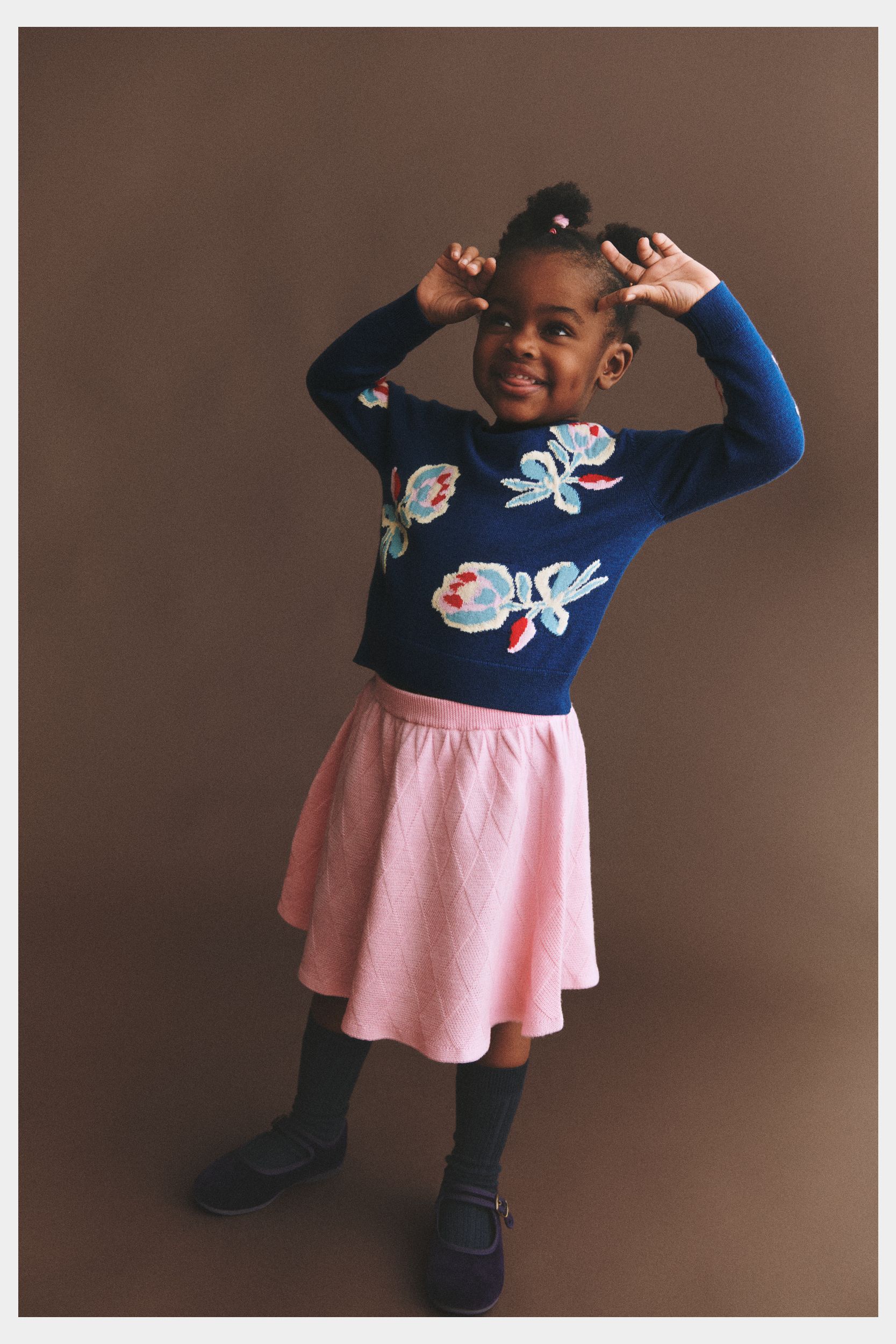 Harlekin Skirt - Rose Quartz worn