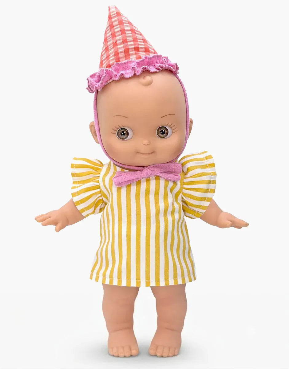 Ninon Mini Pancha doll in birthday set by Minikane
