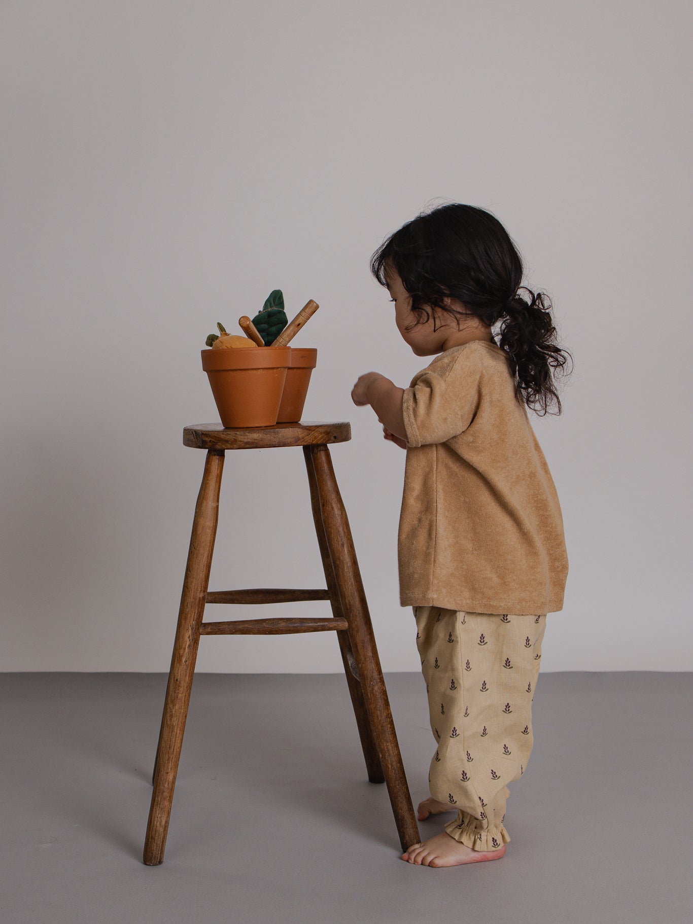 Organic Zoo Lavender Bloom Gardener Pants for Kids