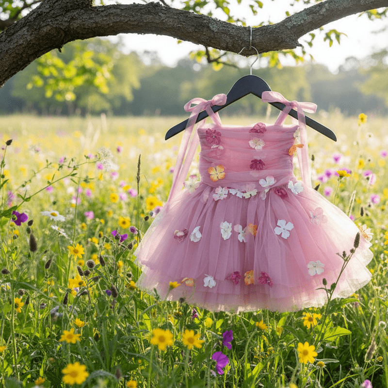 DOLLY by Le Petit Tom Potpourri Tulle Ballerina Dress - Mauve for Girls – Dolly by Le Petit Tom (image 6)