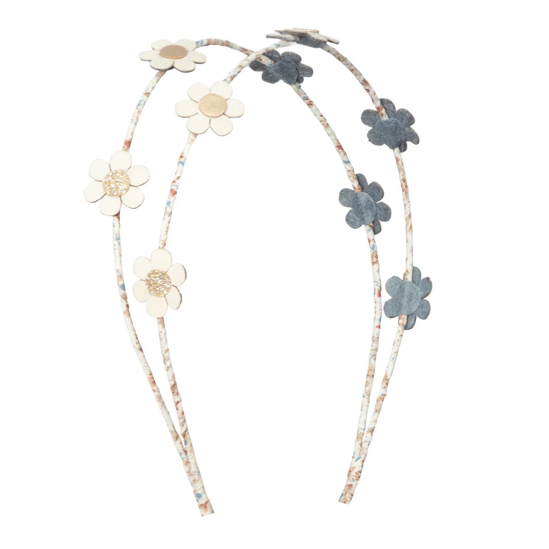 Mimi and Lula daisy headband gold center detail
