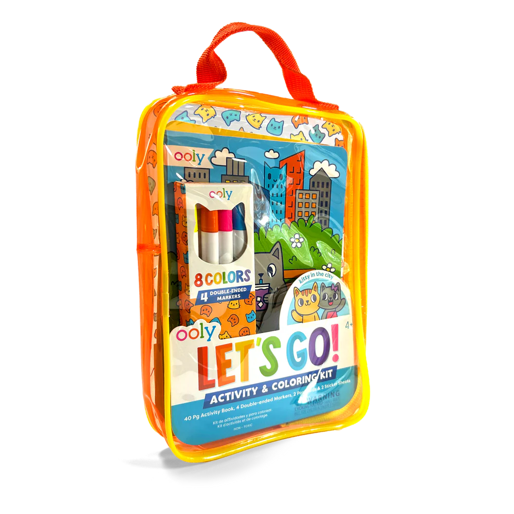 Let's Go! Activity & Coloring Kit - Kitty in the City