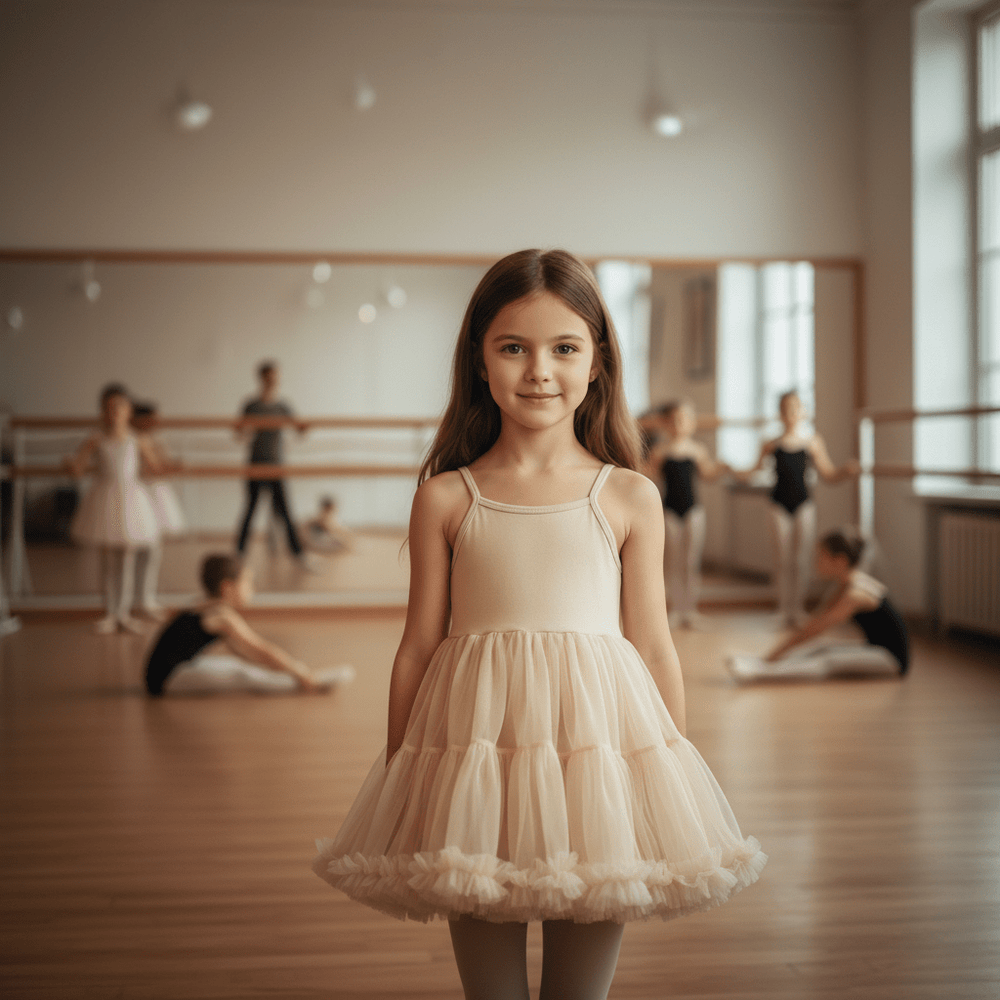 DOLLY by Le Petit Tom Petti Spaghetti Pettiskirt Tutu Dress - Cream for Girls – Dolly by Le Petit Tom (image 3)