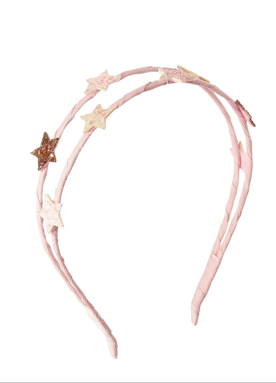 Mimi and Lula girls shimmer star double headband hair accessory