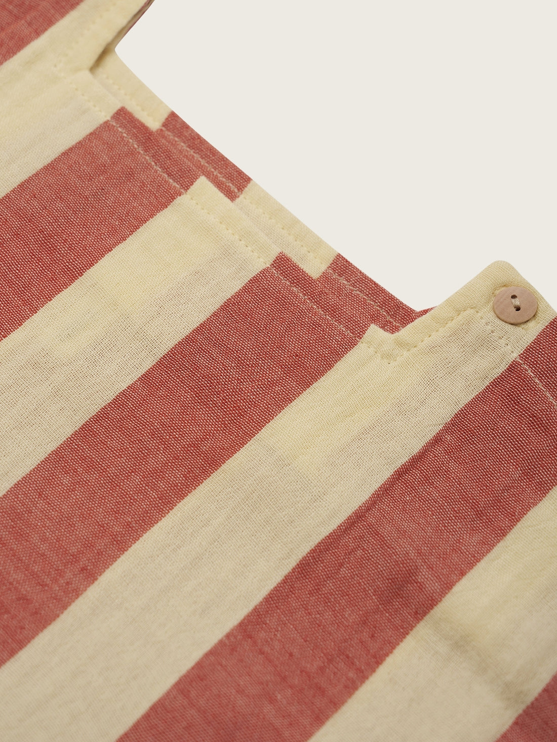 Organic Zoo Tomato Stripes Square Neck T-Shirt for Kids