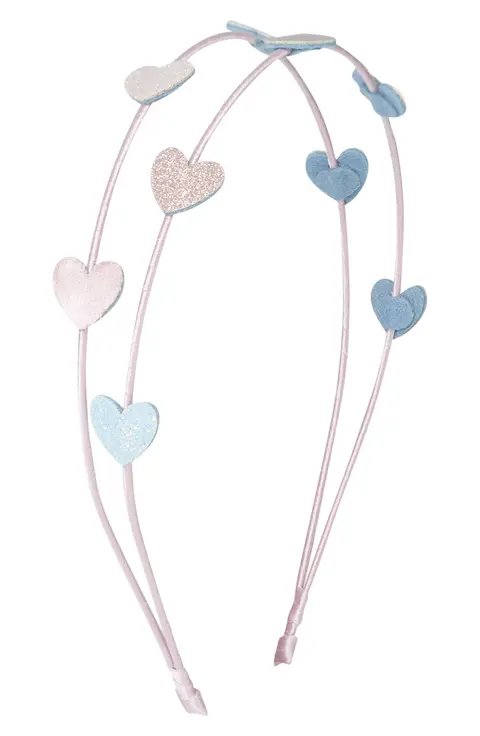 Mimi and Lula pink heart alice headband for girls
