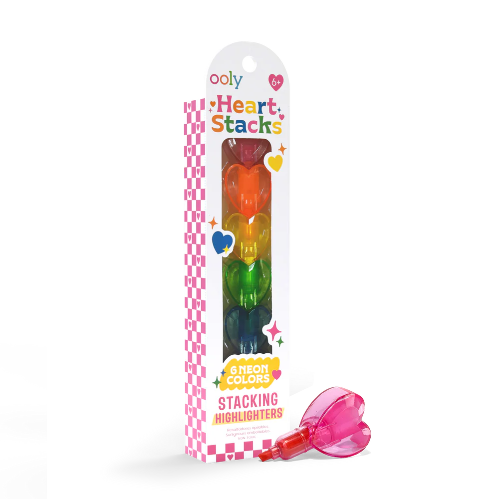 Heart Stacks Stacking Highlighters - 6 Color