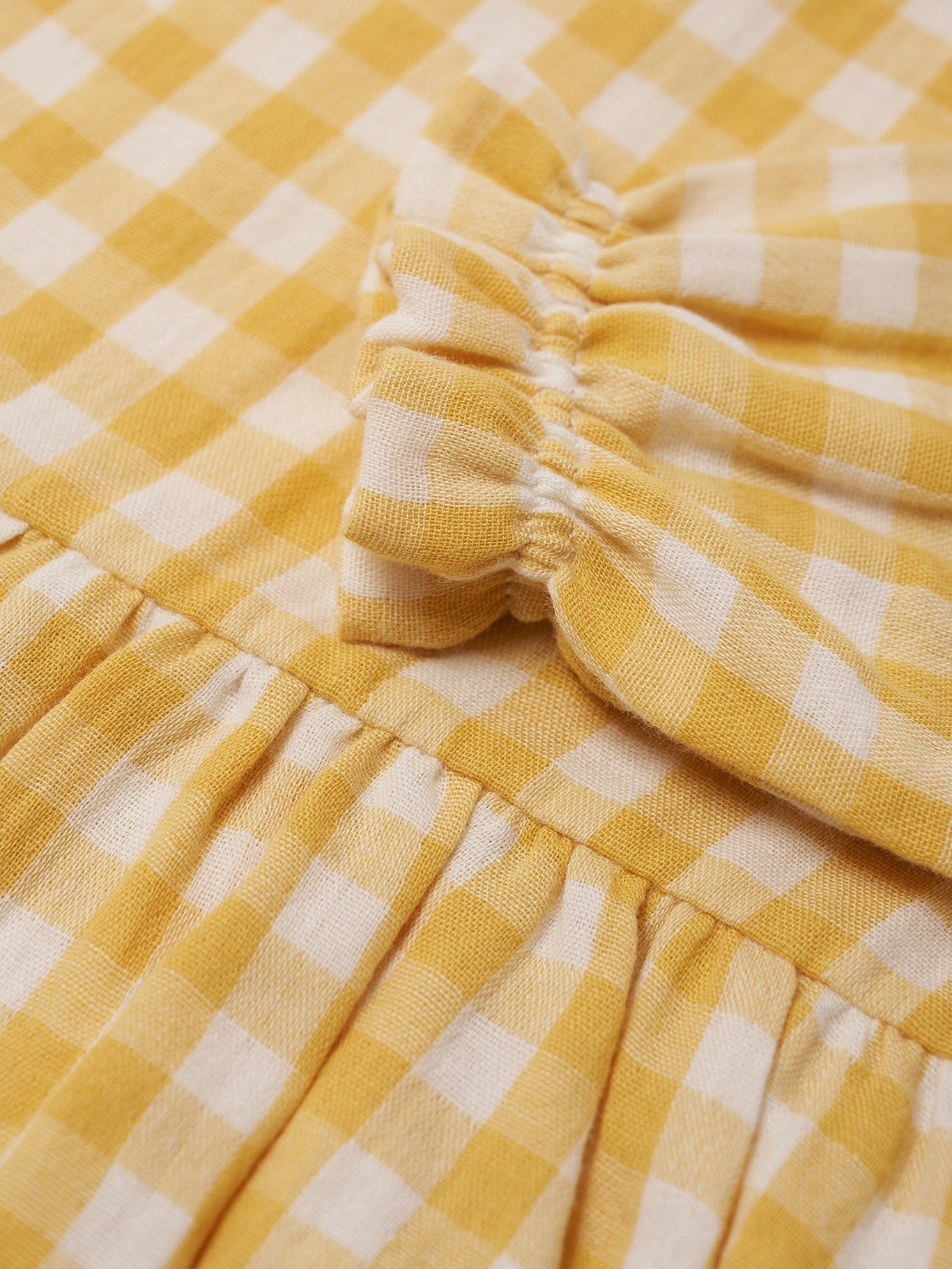 Organic Zoo Honeycomb Gingham Field Dress for Girls