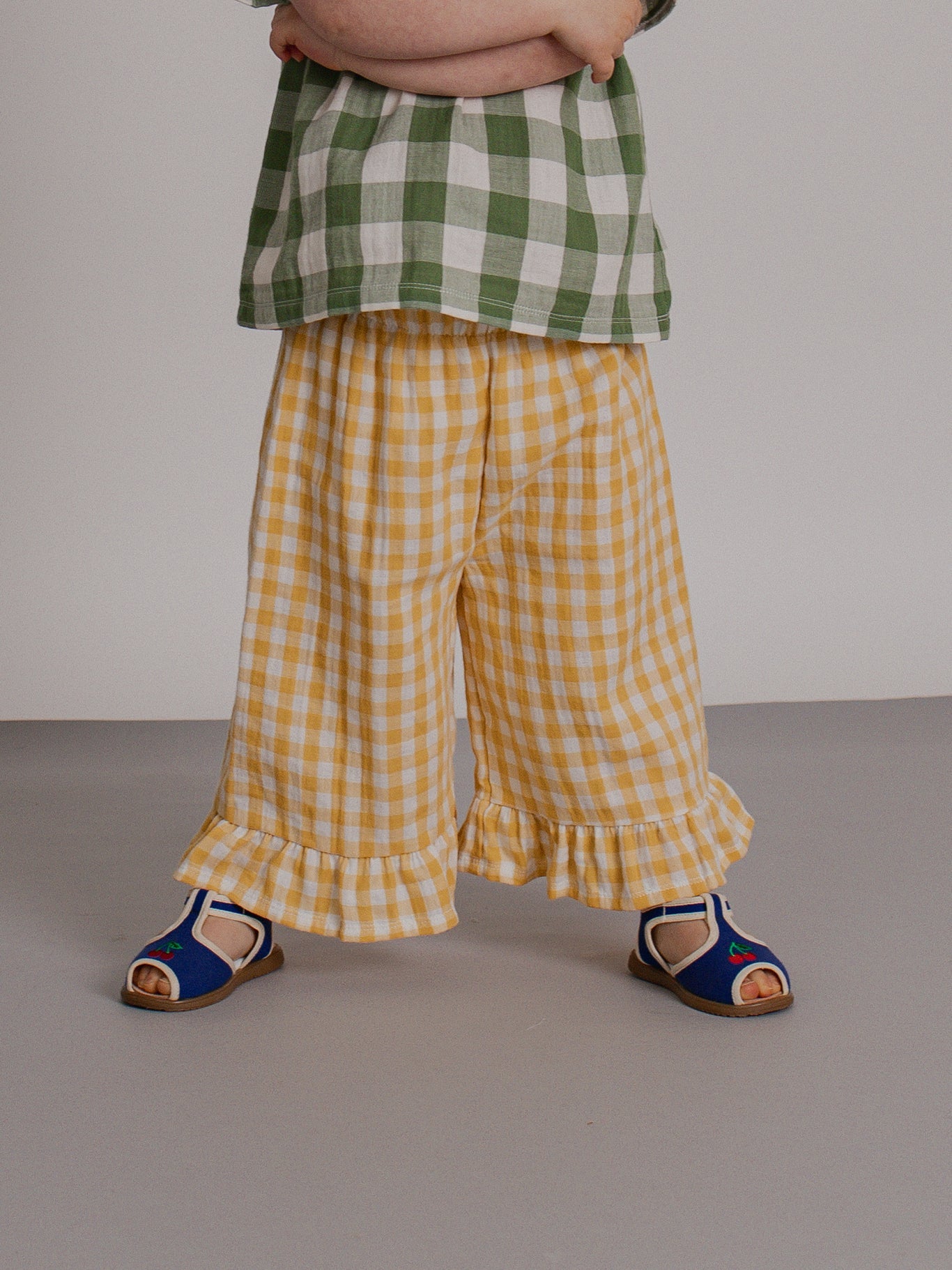 Organic Zoo Honeycomb Gingham Frill Culottes