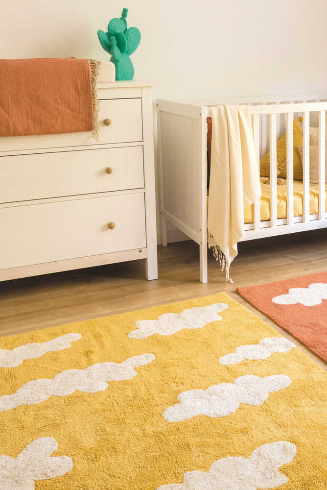 Washable Area Rug Clouds Mustard – Lorena Canals